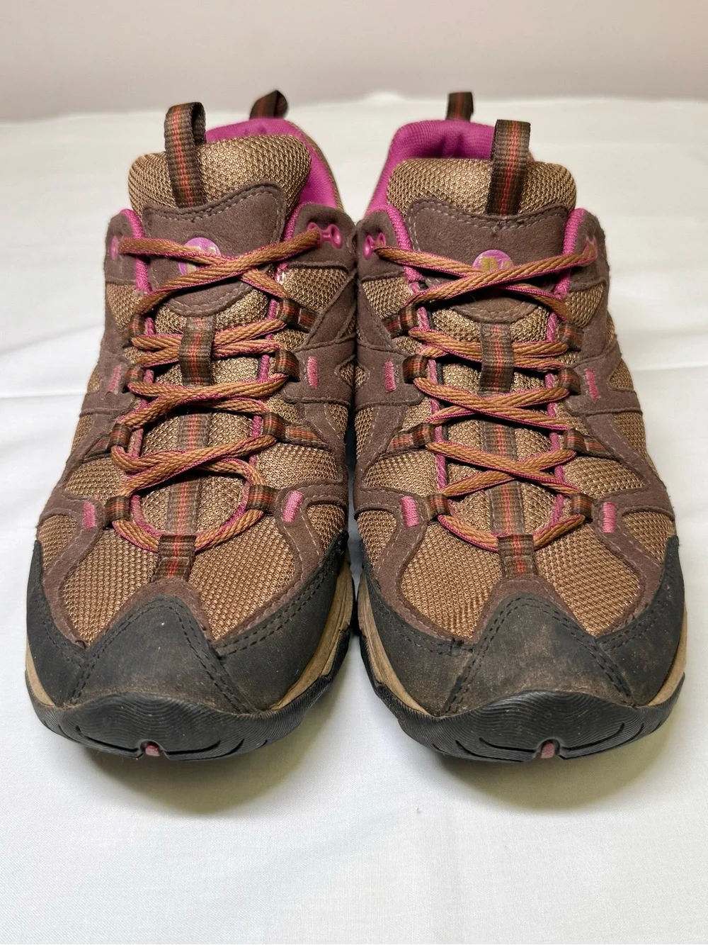 Merrell Otter Hiking Shoes Brown Pink Trail Outdoor Sneakers Women’s 9.5